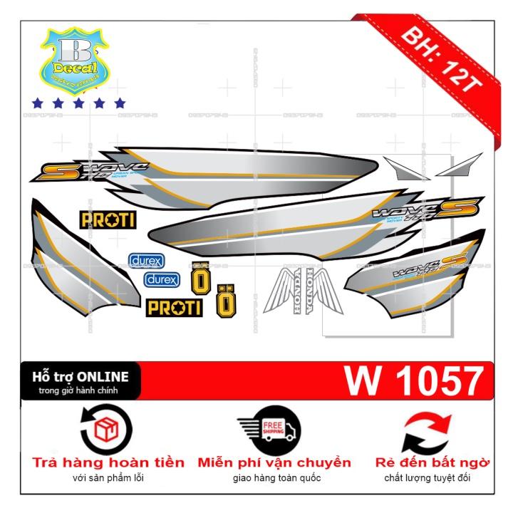 Tem rời wave S 110 2017 mẫu zin