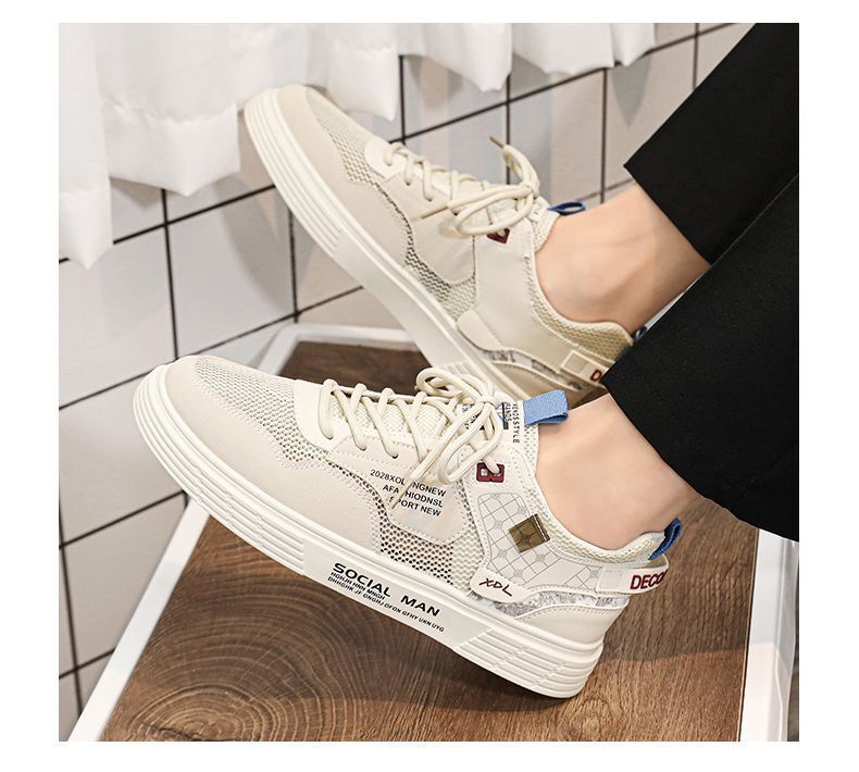 Giày Thể Thao Sneakers, Giày Nam Phối Da Lộn G08