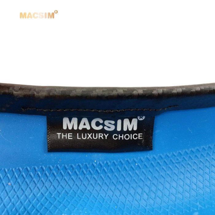 Bọc vô lăng cao cấp Macsim mã 8771 Dcut màu đỏ đô+ cacbon