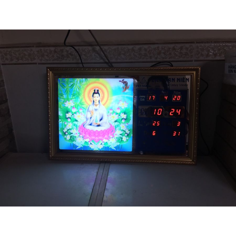Đồng hồ lịch vạn niên Cát Tường 55640_KT 55x35x7cm_Có 2 Loại