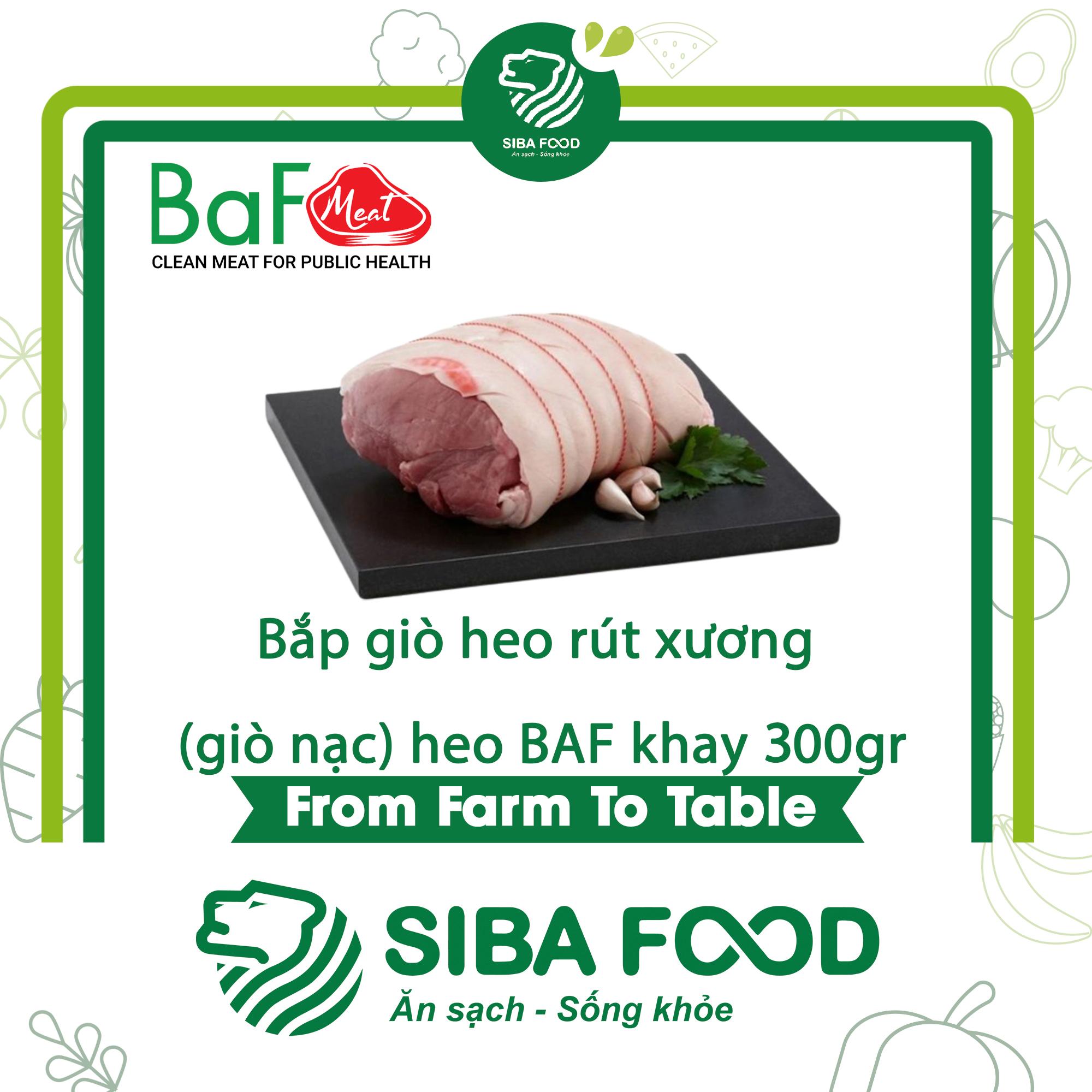 Bắp giò heo ăn chay rút xương heo ăn chay BAF khay 300gr