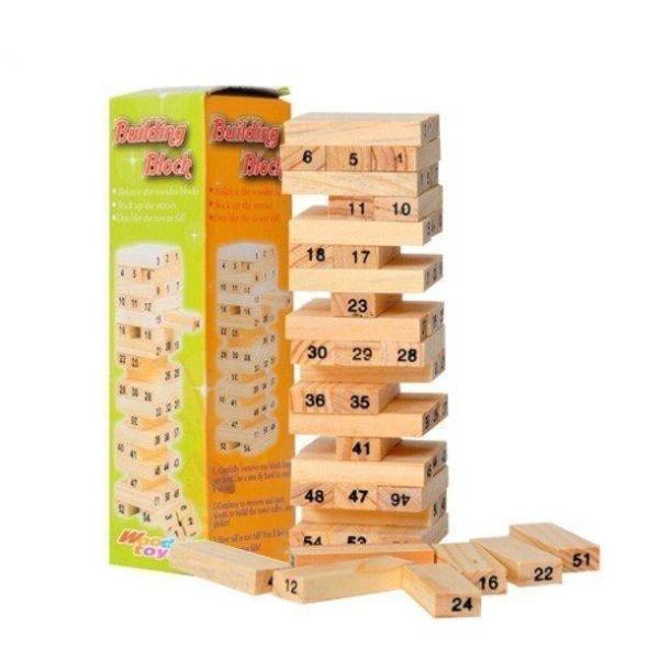 Trò Chơi Rút Gỗ Nhỏ - Bộ đồ chơi rút gỗ 54 thanh