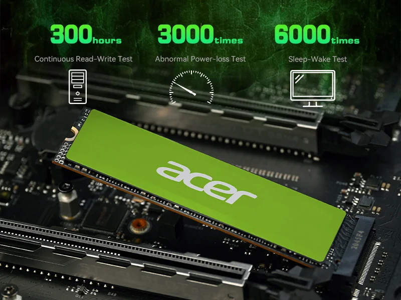 Ổ cứng gắn trong SSD Acer FA200 M.2 NVMe 2.0 PCIe 4.0 tương thích Laptop, PC, PS5 - Bảo hành 5 năm Hàng chính hãng