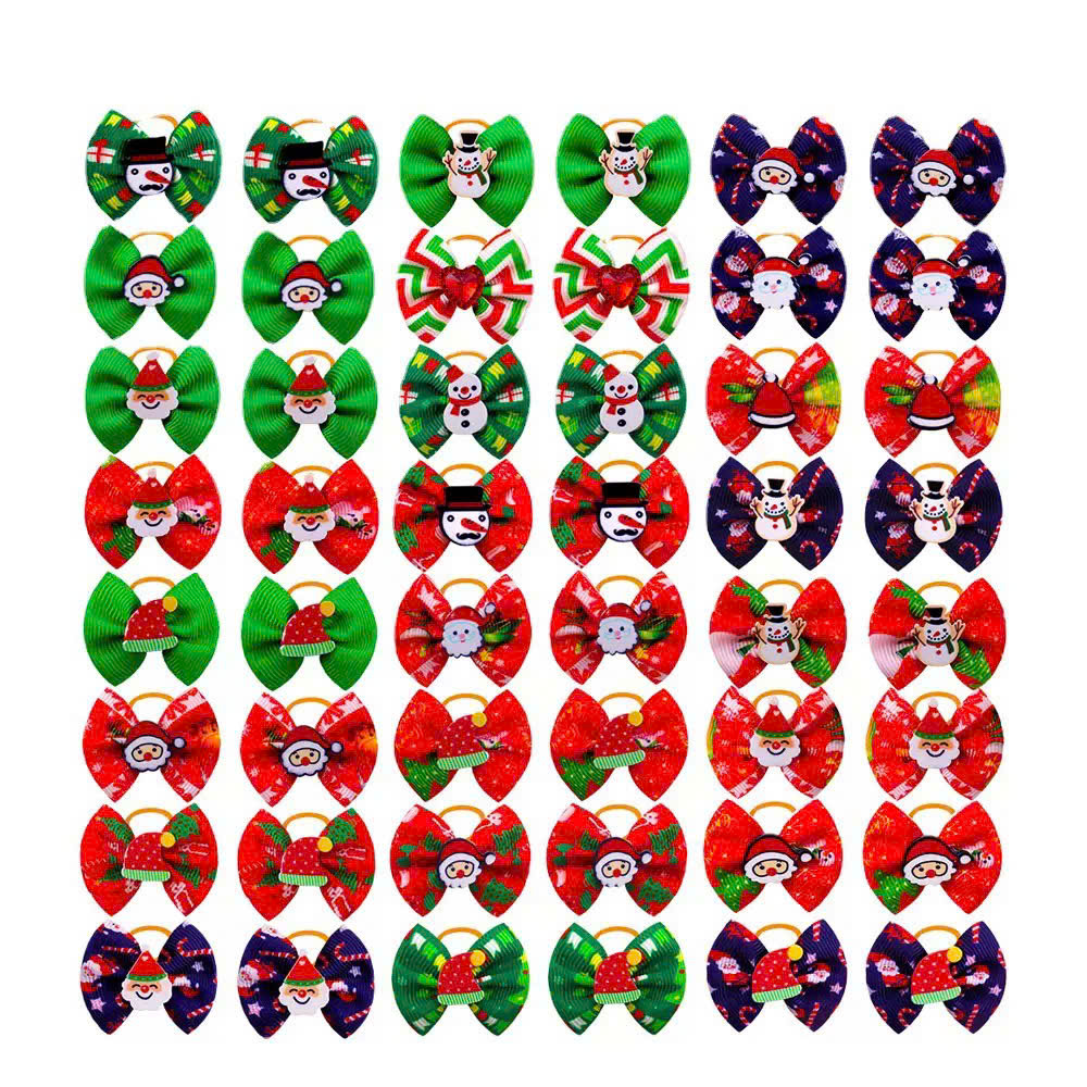 NƠ KẸP TÓC CÀI TÓC BUỘC TÓC GIÁNG SINH NOEL DỄ THƯƠNG MÃ 19 XINH XẮN CHO THÚ CƯNG CHÓ MÈO