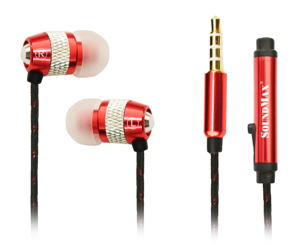 Tai nghe nhét tai cho điện thoại SoundMax AH306S - Hàng chính hãng