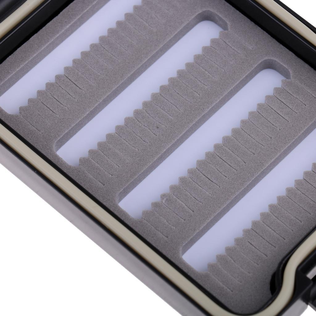 Fly Box Slit Foam Inserts Waterproof Flies Fly Fishing Box Clear Lid Case