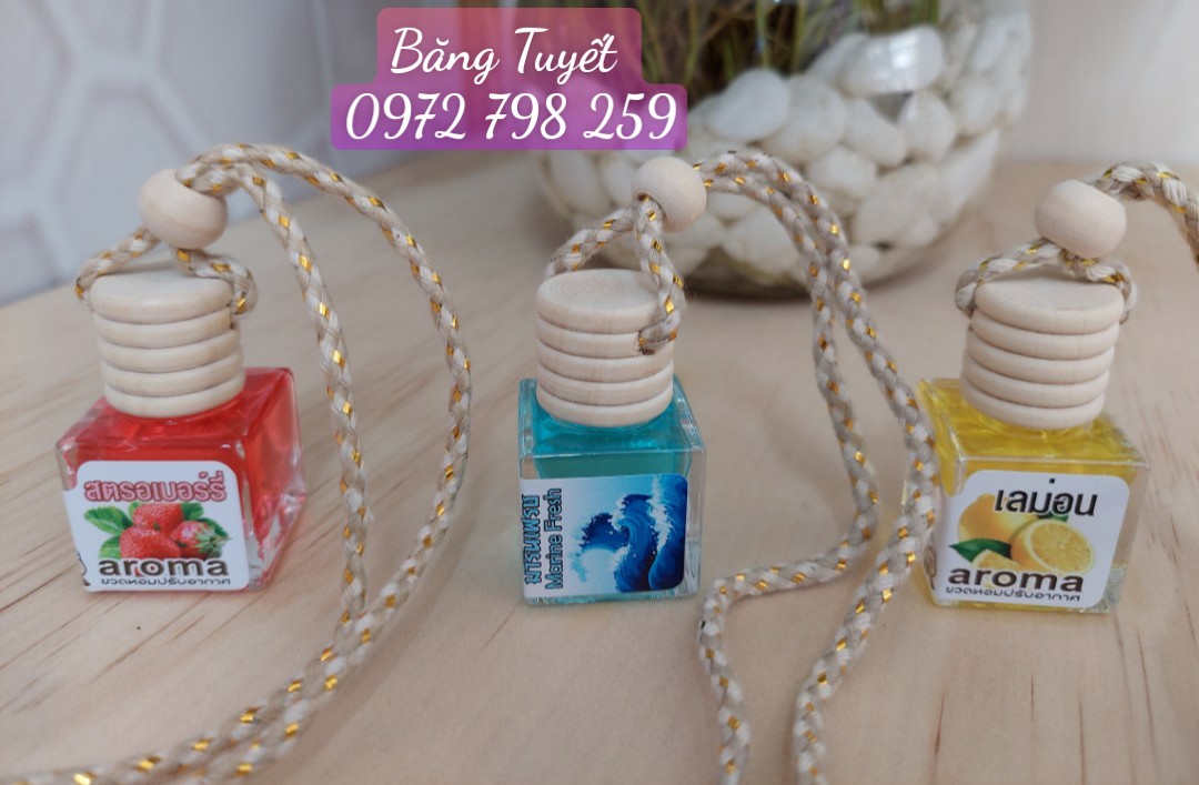 Tinh Dầu Treo Phòng, Xe Hơi, Tủ Đồ AROMA Thơm Mát Thư Giãn Dễ Chịu 10ml Thái Lan