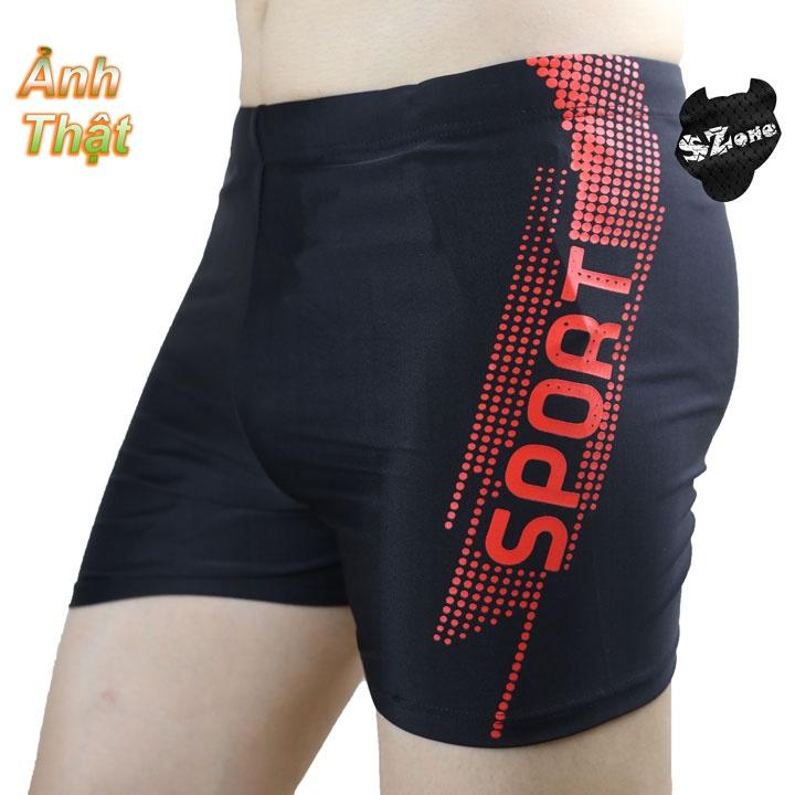 Quần Bơi Nam Dáng Đùi Chất Vải Co Giãn Form Ôm Body SZone SQB105