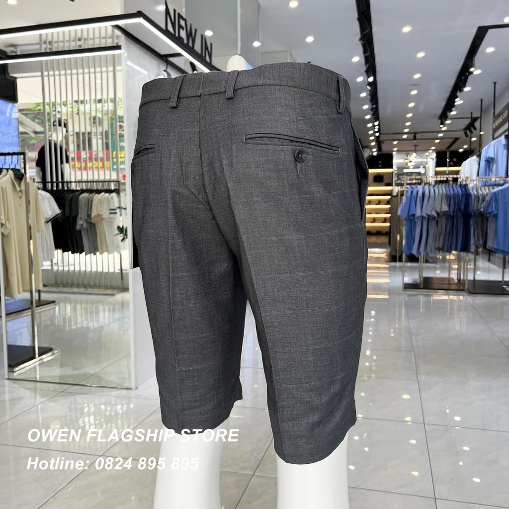 Quần short tây nam owen màu xám sáng SW231231