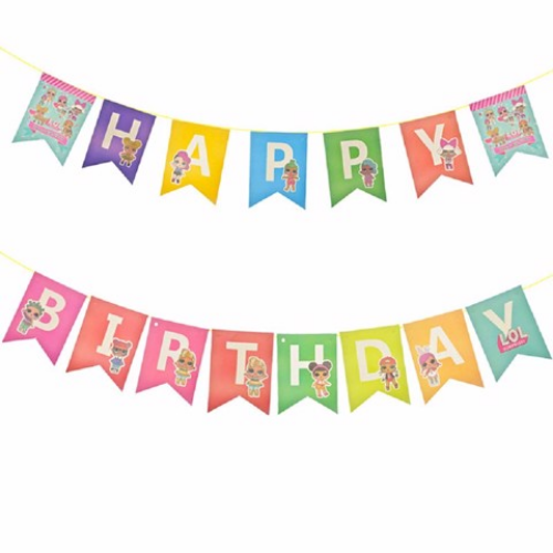 Dây cờ trang trí sinh nhật LOL Birthday Bunting tcl47