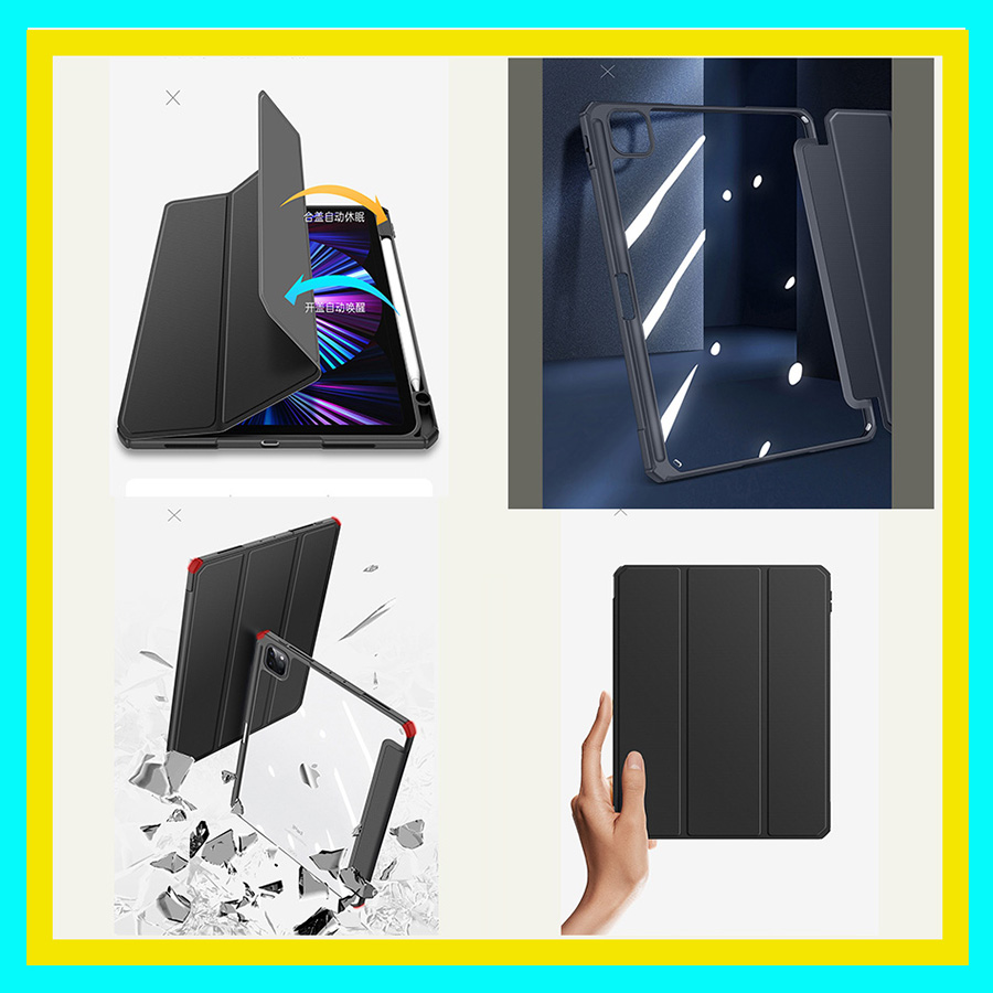 Bao da Chính Hãng DUX DUCIS TOBY cho IPad Mini 6 cao cấp có mặt lưng trong không ố màu, chống sốc ,có khay đựng bút - Hàng chính hãng