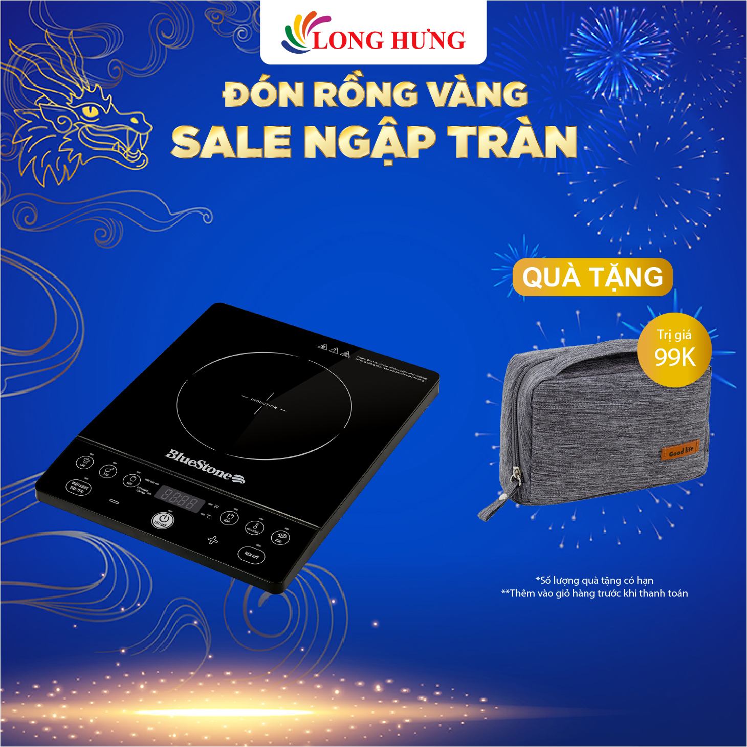 Bếp điện từ Bluestone ICB-6609 - Hàng chính hãng