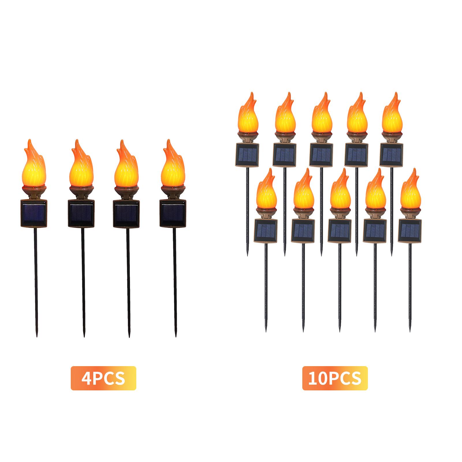 Đèn Năng Lượng Mặt Trời Led Nhấp Nháy Ngọn Lửa Vườn Ngoài Trời