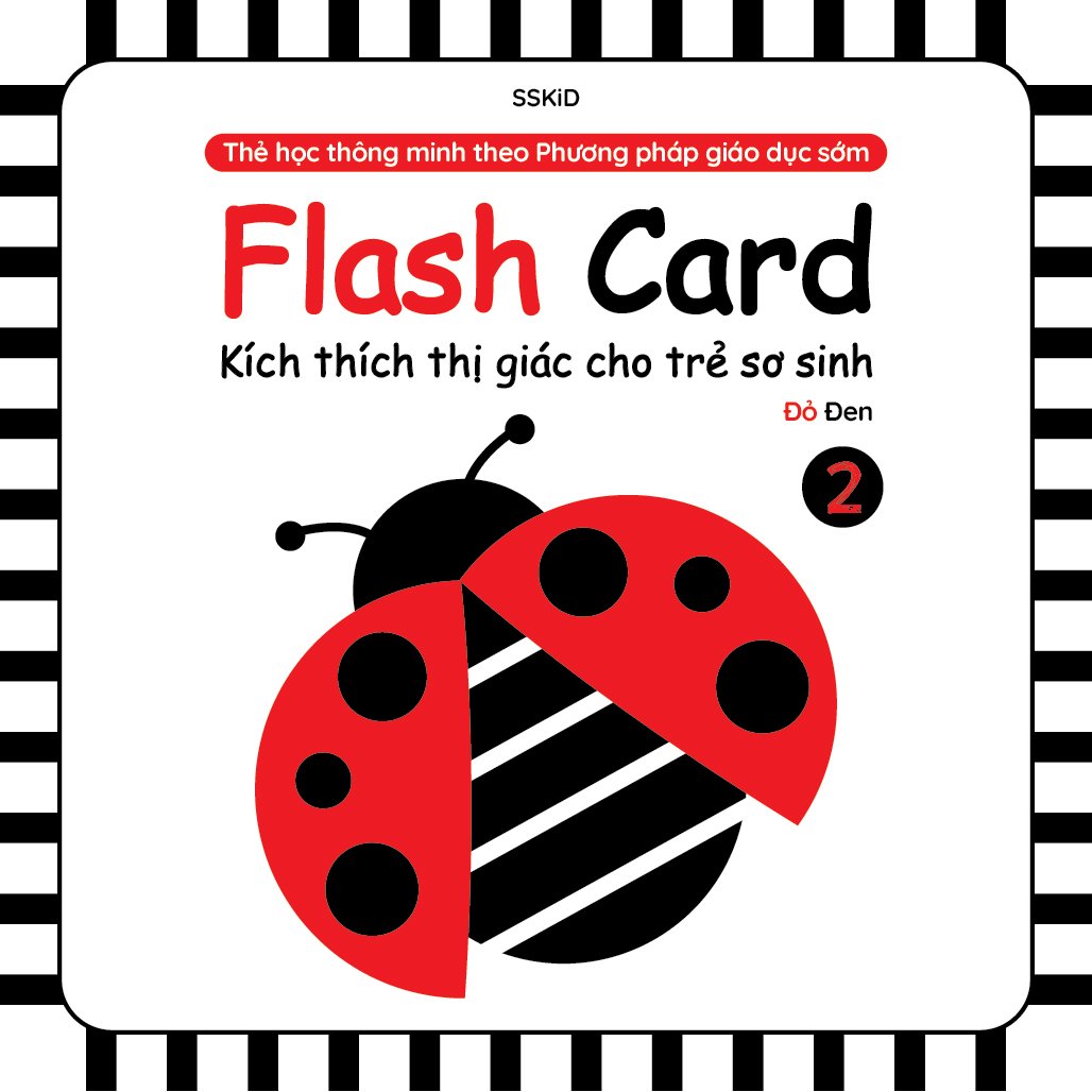 Flashcard Kích Thích Thị Giác (Dành Cho Trẻ Từ 0 Đến 1 Tuổi +) 4 Chủ Đề - KT 21x21 cm - 80 Thẻ