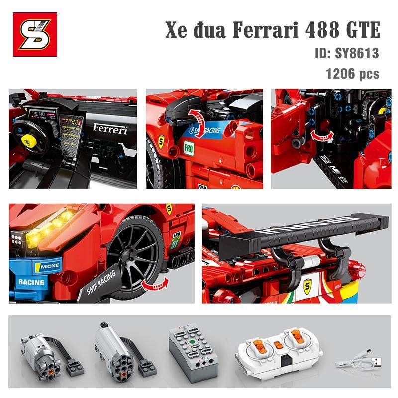 Đồ Chơi Lắp Ghép Siêu Xe Ferrari 488 GTE SY BLOCK 8613