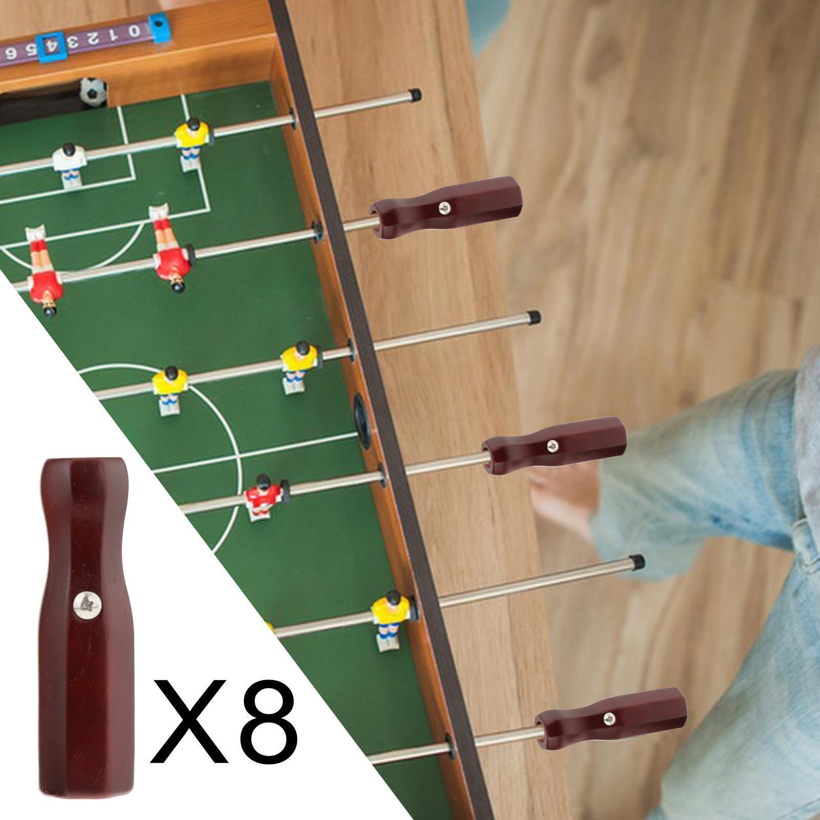 8Pcs Soccer Table Handles Nonslip Grip 16mm Hole Foosball Table Rod End Caps