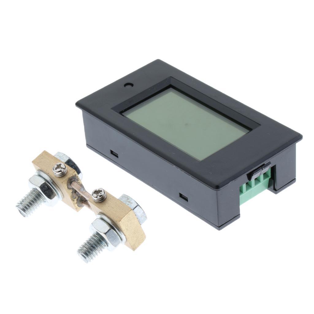 DC 6.5-100V 0-20A Digital LCD Display Voltage Current Power Watt KWh Meter Ammeter Voltmeter With Shunt