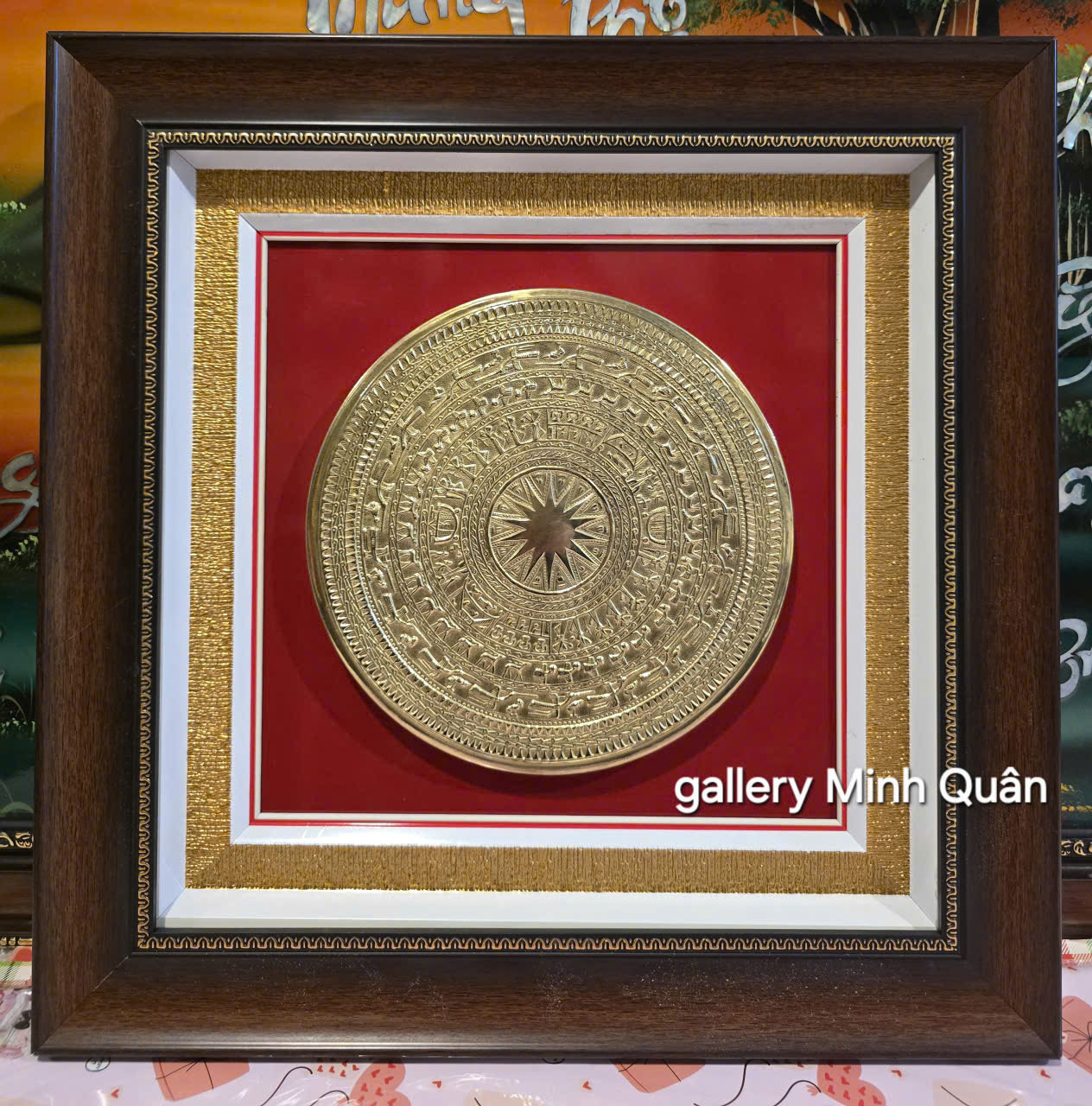 Quà tặng tranh mặt trống đồng Ngọc Lũ