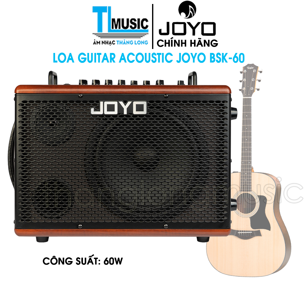 Amplifier dùng cho đàn guitar acoustic Joyo Acoustic Guitar Amplifier BSK 60 W - Hàng Chính hãng