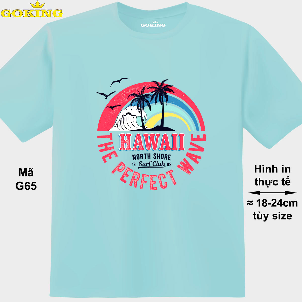 HAWAII, mã G65. Áo thun siêu đẹp cho cả gia đình. Form unisex cho nam nữ, trẻ em, bé trai gái. Quà tặng ý nghĩa cho bố mẹ, con cái, bạn bè, doanh nghiệp, hội nhóm