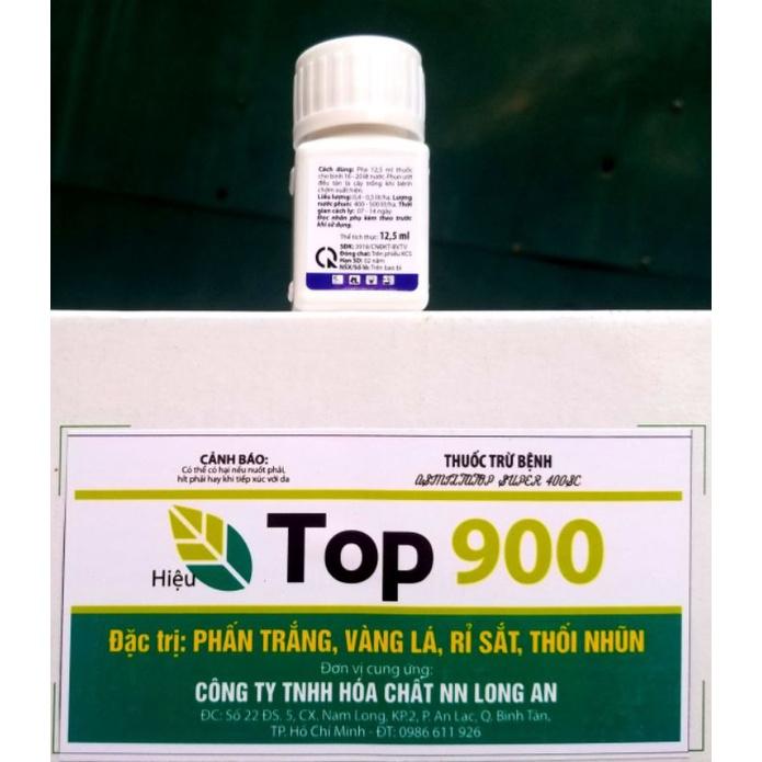 Asmiltop super 12,5ml. Top 900. Đặc trị đốm lá, vàng lá dưa, cà chua, phấn trắng hoa hồng, rỉ sắt ngô