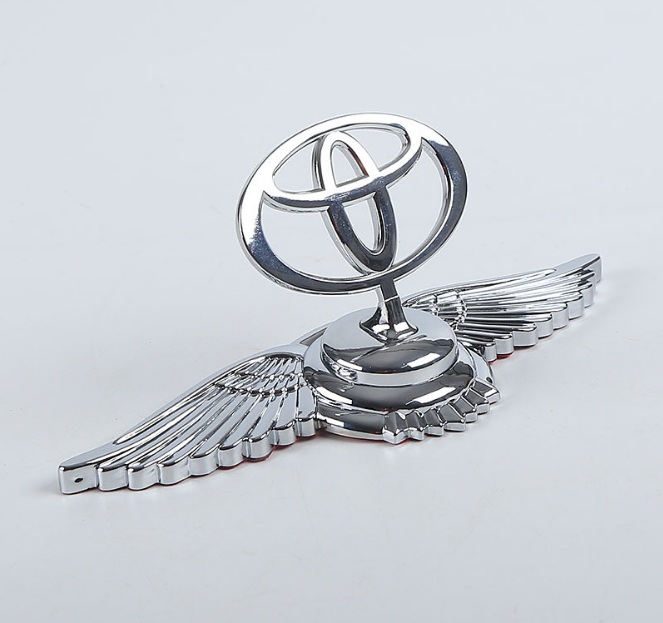 Logo cánh chim nổi 3D dán capo xe ô tô