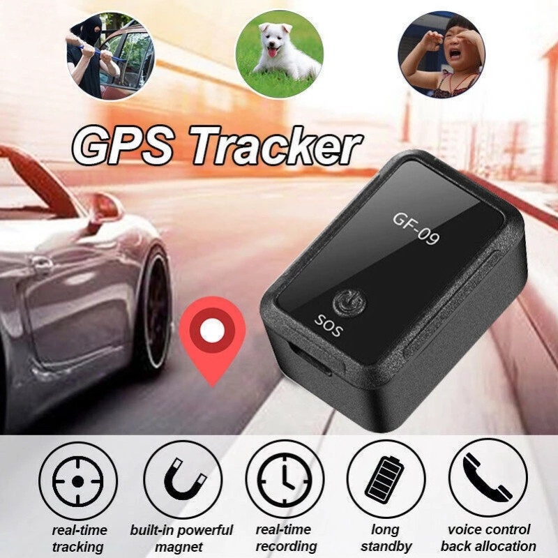 Định vị và ghi âm GF09 theo dõi và quan sát từ xa trên điện thoại, sử dụng App 360 GPS, không dây có pin chờ tầm 3-4 ngày