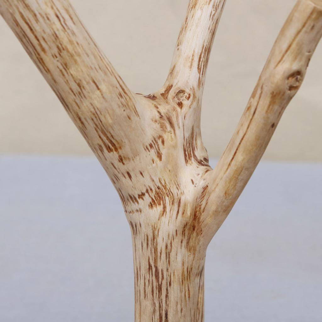 Wood Shelf Cup Mug Holder Tree Shape Stand Storage Display Rack