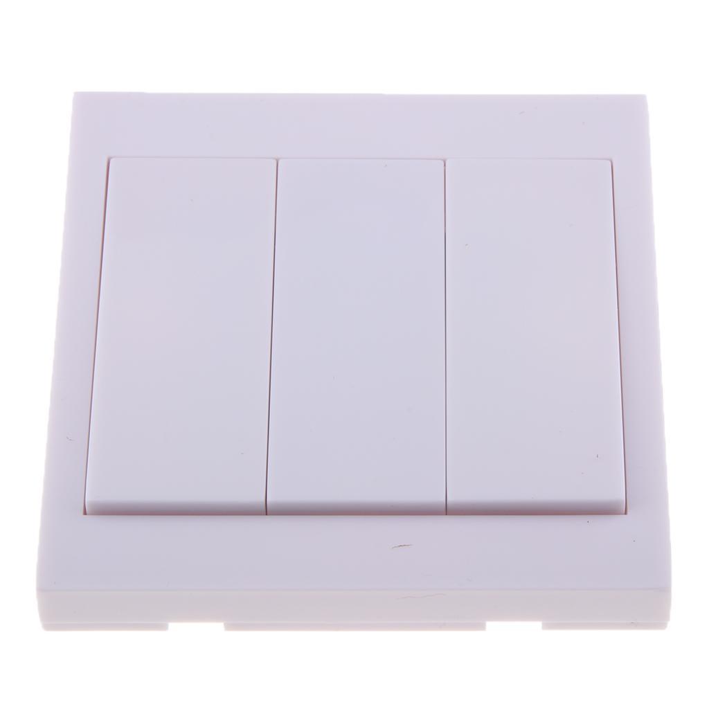 Lovoski 433Mhz Wireless Remote Control Light Switch Wall Panel 3 Way