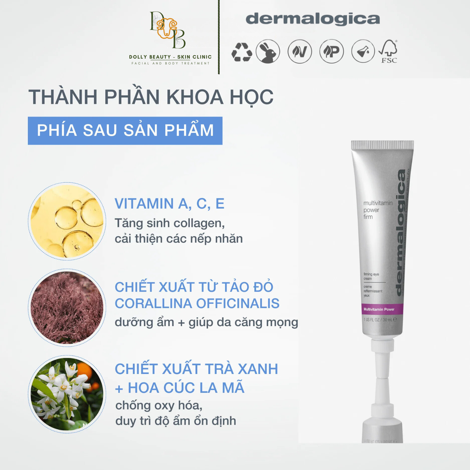 Hợp chất làm săn vùng mắt MULTIVITAMIN POWER FIRM của Dermalogica