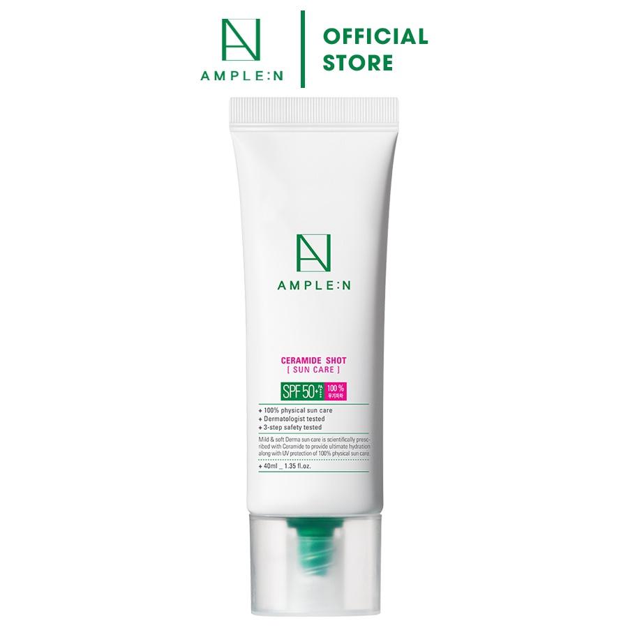 Kem chống nắng AMPLE:N Ceramide Shot Sun Care SPF 50+PA++++ ngừa lão hóa 40ml