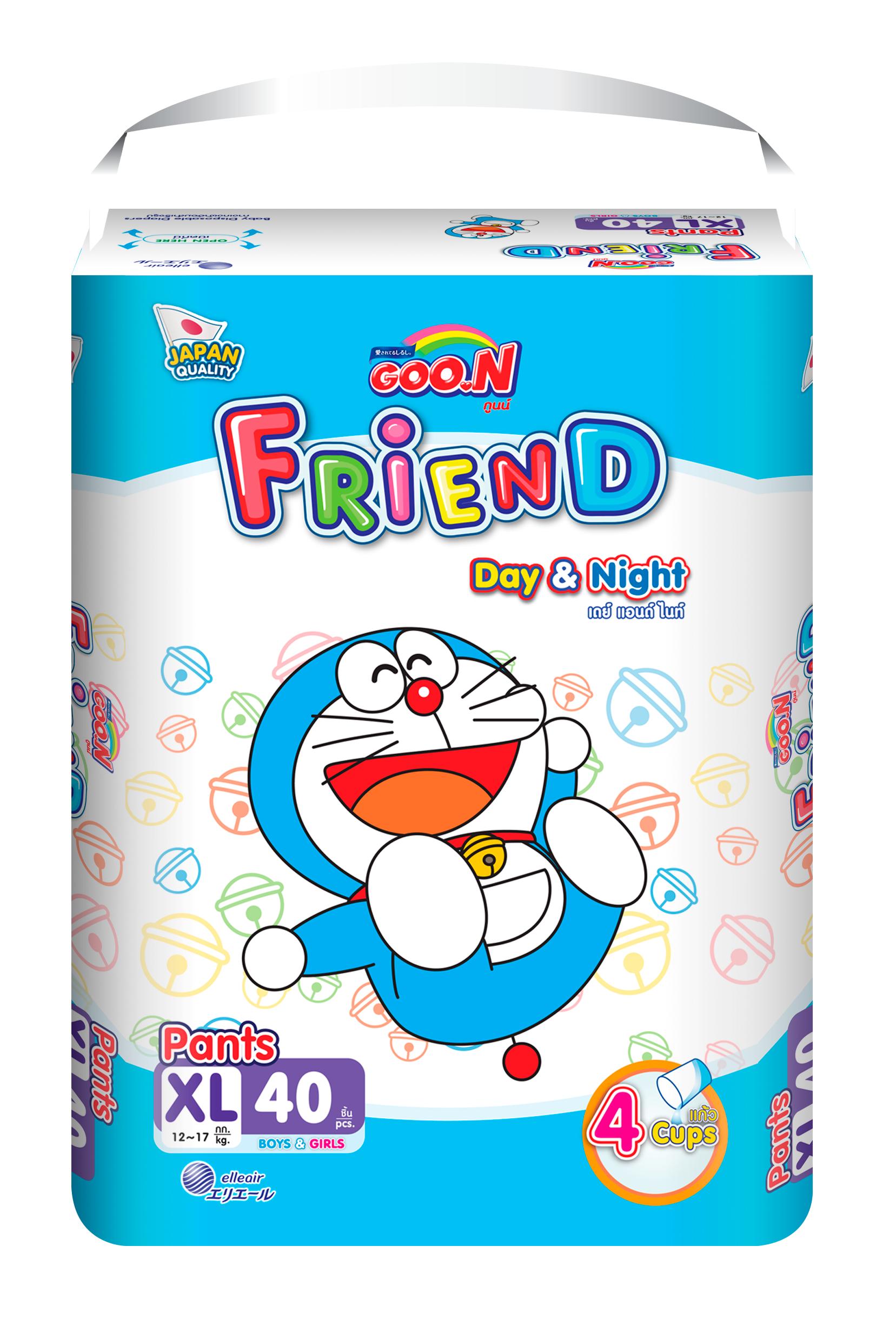 Tã Quần Goon Friend Doremon Mới Gói Cực Đại Xl40 (12Kg ~ 17Kg)