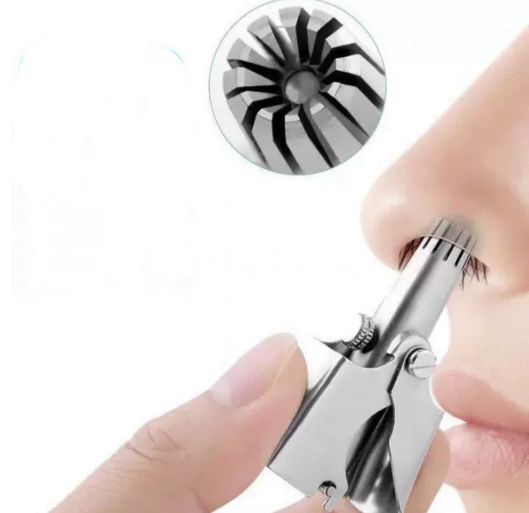 Máy Cắt Tỉa Lông Mũi Cao Cấp Thép Không Rỉ , Nhỏ Gọn Tiện Dụng , Dễ Dàng Vệ Sinh , Nhỏ bằng Hộp Tai Nghe ( tặng bộ chổi vệ sinh nội địa nhật bản mini )