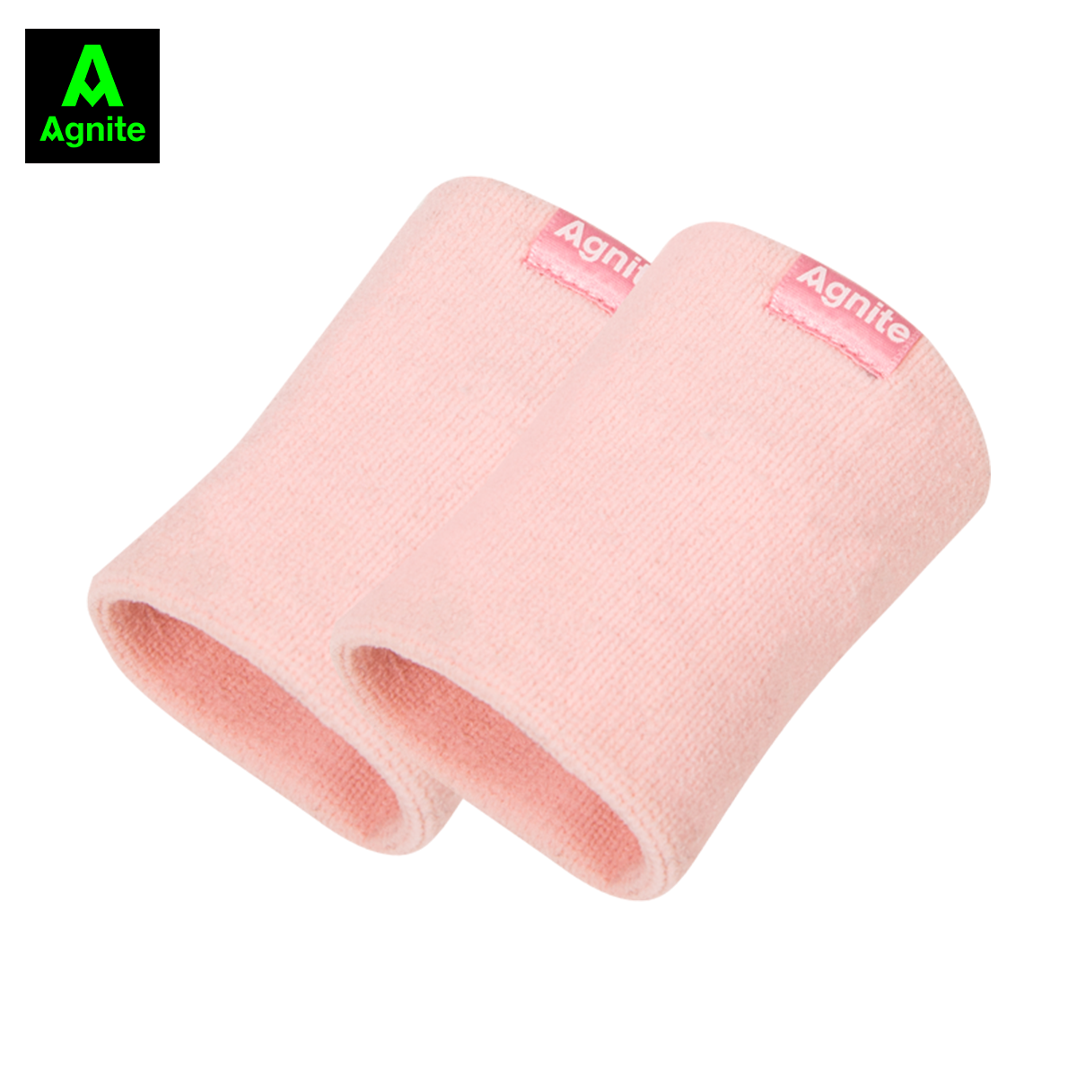 Cặp 2 băng đeo cổ tay thể thao AGNITE, chất liệu cotton thấm hút mồ hôi, phù hợp nhiều bộ môn thể thao - FL102