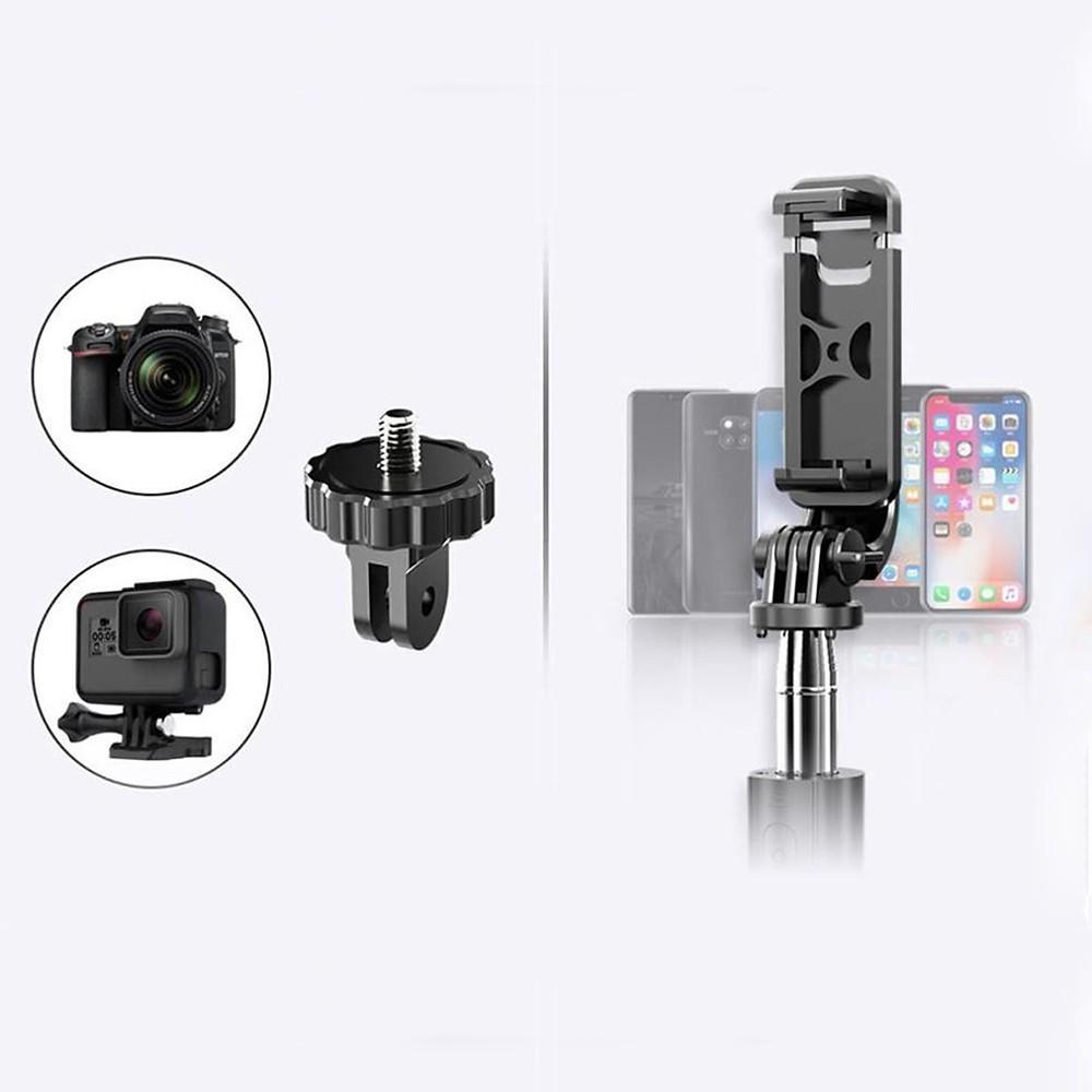 Gậy chụp ảnh 3 chân, gậy tự sướng, tripod đa năng Selfiecom L02 chụp hình bằng remote Bluetooth 4.0