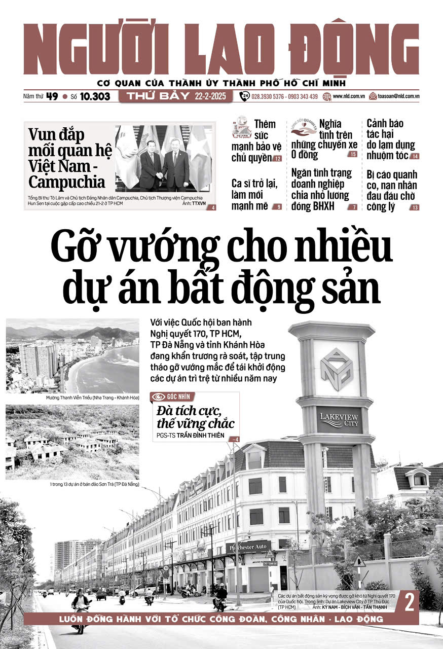 Nhật báo Người Lao Động từ ngày 17-02-2025 đến 23-02-2025