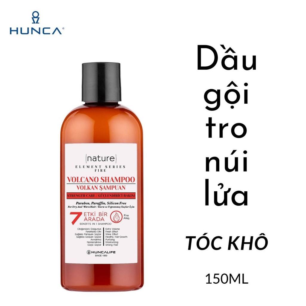 Dầu Gội Giảm Nhờn, Bảo Vệ Tóc Giúp Tóc Suông Mượt Chiết Xuất Tro Núi Lửa Hương Thơm Tươi Mát HUNCA 400ml