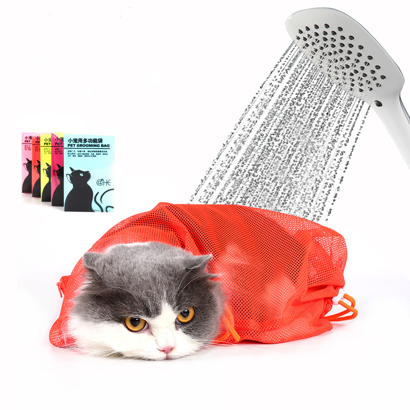 Túi lưới giữ mèo PET GROOMING BANG - Túi tắm mèo