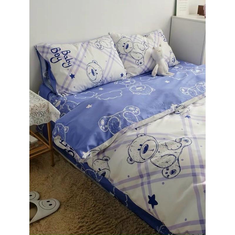 Set Cotton Poly Nhập Khẩu Gấu Tím Hot Trend