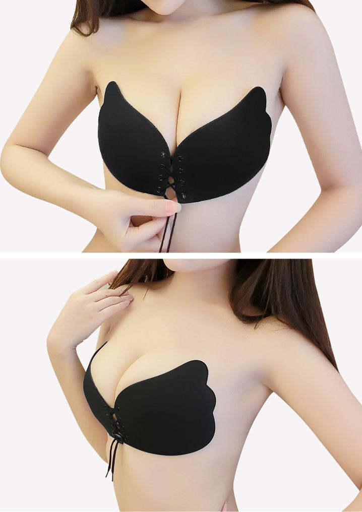 Áo bra dán nâng ngực tạo khe quyến rũ kiểu dáng dây rút