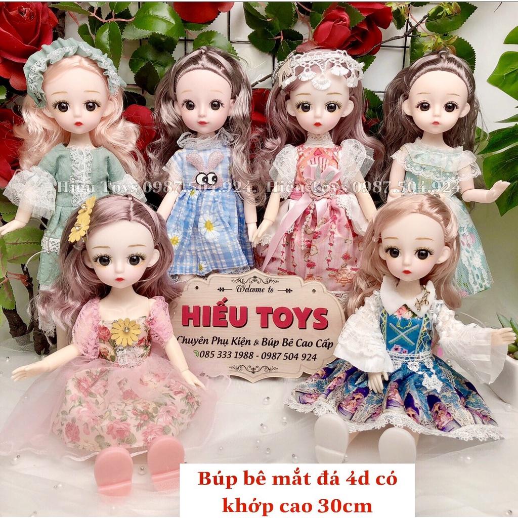 Búp Bê Barbie Khơp 30cm Mặt Xinh Váy Đẹp Tóc Dài Đồ Chơi Búp Bê Cho Bé Gái Từ 2 Đến 8 Tuổi