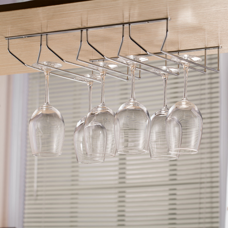 Giá Treo Ly Rượu Quầy Bar 9-12 Ly Inox Cao Cấp - Hàng Nhập Khẩu