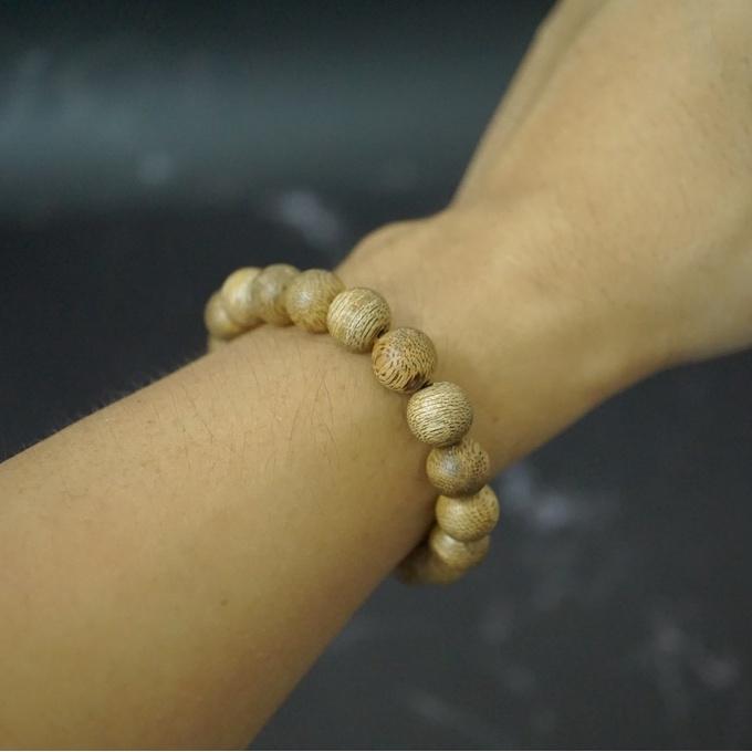 Vòng Trầm Hương Tự Nhiên Trầm Tốc - Nam Nữ - hạt tròn cỡ 10 ly cực đẹp