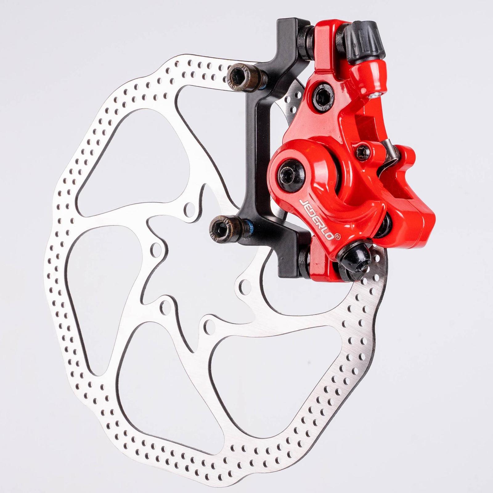 Solid Bike Disc Brake Caliper R160/F180 Rotor Disc Calipers Red F160 R140