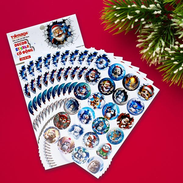 Bộ 240 Sticker Cổ Động Merry Christmas - Teenage 04