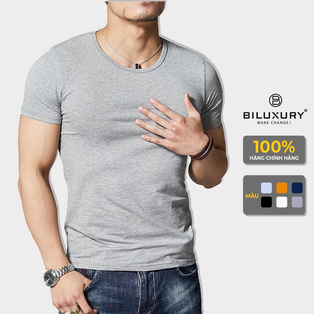 Áo Thun Nam Ngắn Tay Cổ Tròn Chất Liệu Cotton Cao Cấp Trẻ Trung, Thoáng Mát Chính Hãng Biman By BiLuxury 5APKB002