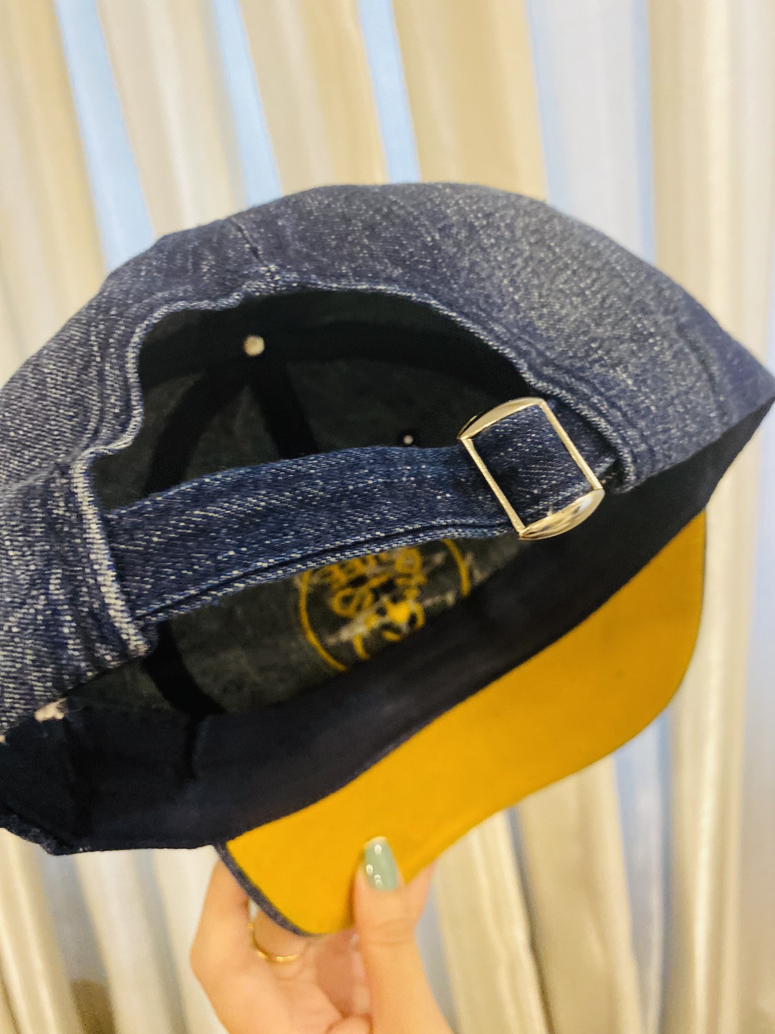 NÓN KẾT JEAN LOGO TRÒN THÊU HÌNH GẤU CUTE CHO BÉ