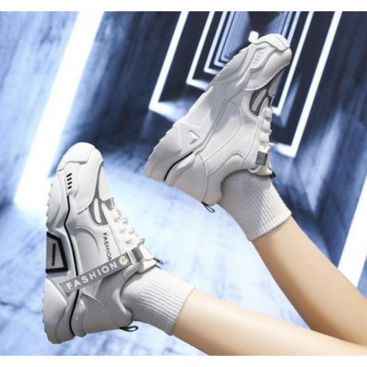 Giày Sneaker Thể Thao Nữ TEM FASHION HOA CÚC ĐỘN 5cm full HỘP