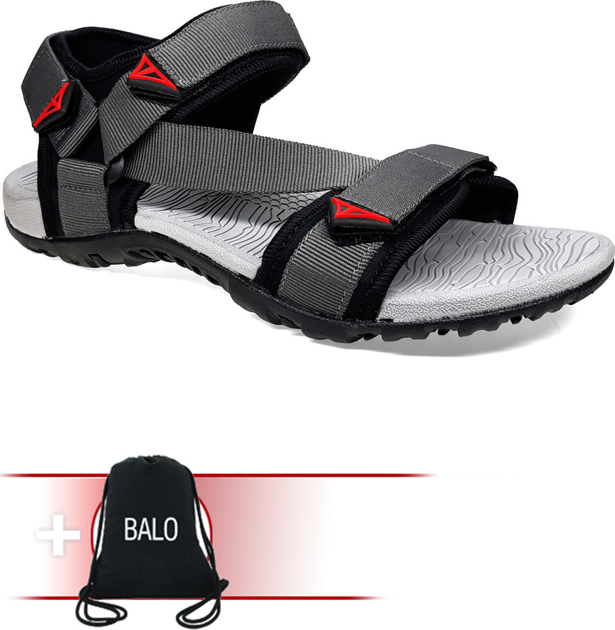 Giày Sandal Việt Thủy Quai Chéo VT2 - Xám  - Tặng Kèm Balo Túi Rút Đặc Biệt