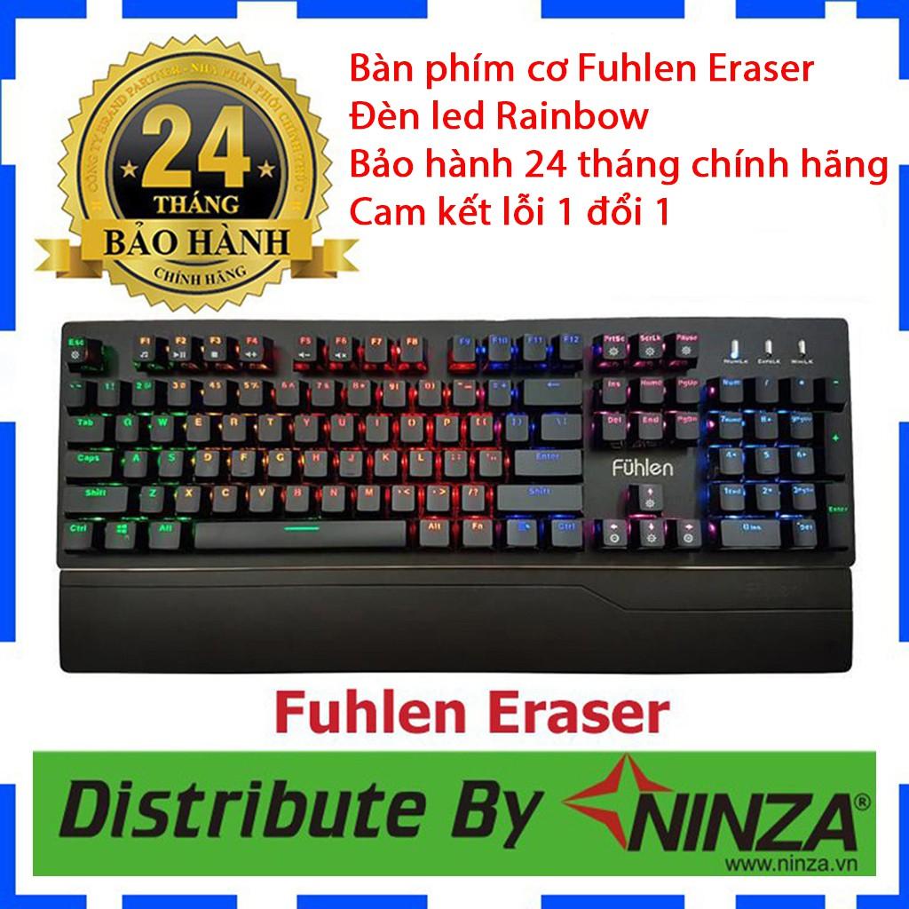 Bàn phím cơ Gaming Fuhlen Eraser - Fuhlen E - Led Rainbow - Hàng chính hãng